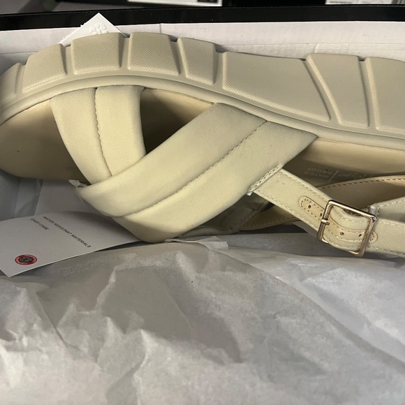 NEW AQUA COLLEGE Women's Godess Waterproof Sandals BONE IVORY SLINGBACK SHOES - Picture 7 of 10